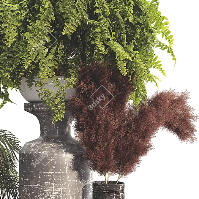 Spooky Halloween Outdoor Plant Set 3D model image 4