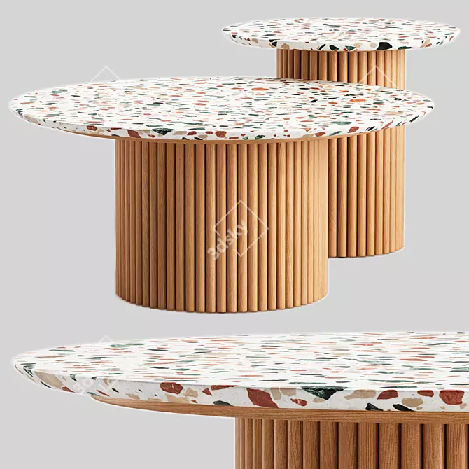Noho Karon Coffee Table - Modern Elegance 3D model image 1