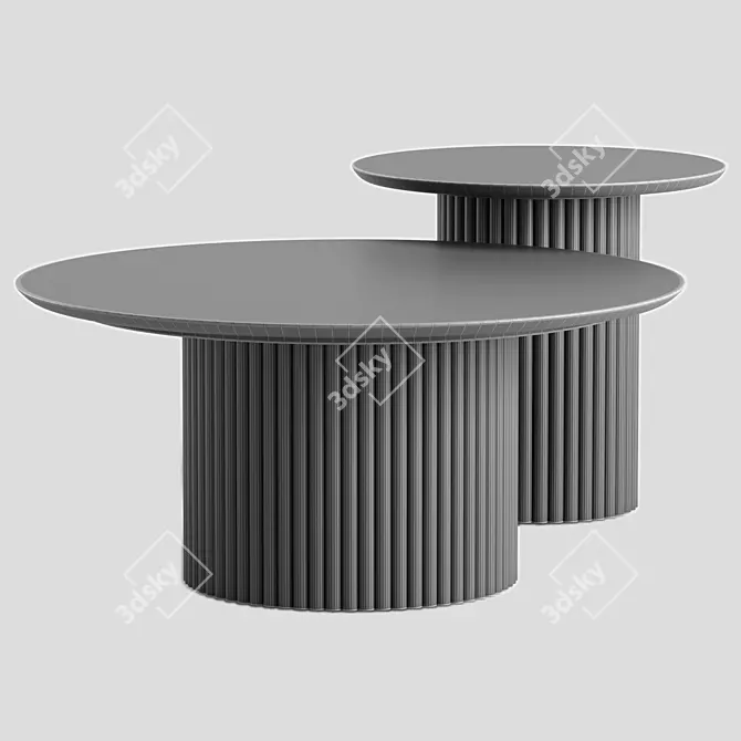 Noho Karon Coffee Table - Modern Elegance 3D model image 6