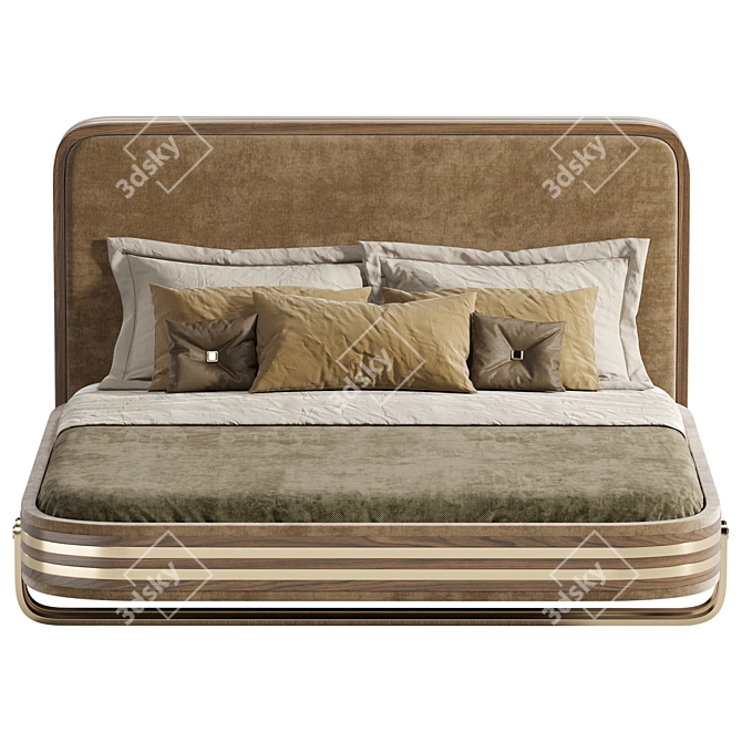 Elegant Cricket Bed Design 3D model image 2
