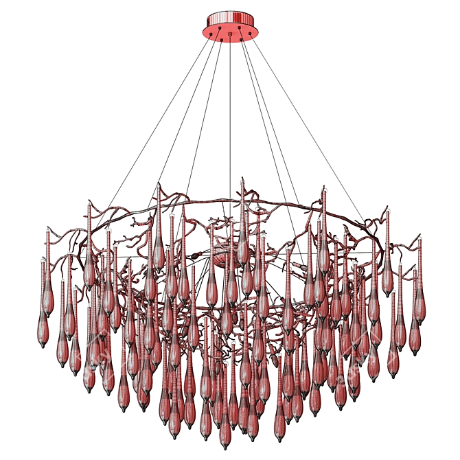 Elegant Branch Chandelier - Etsy Luxxury 3D model image 3