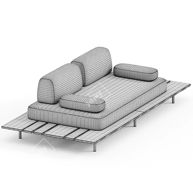 Elevate Comfort with Calipso Cushion 3D model image 3