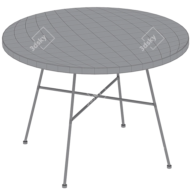 GRAFTON Black Coffee Table, Rowico 3D model image 4