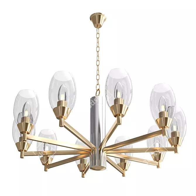 ELEGIA 2552-10P Pendant Chandelier 3D model image 1