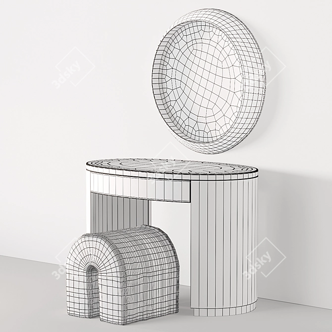 Sycamore Studio Desk Set 3D model image 3