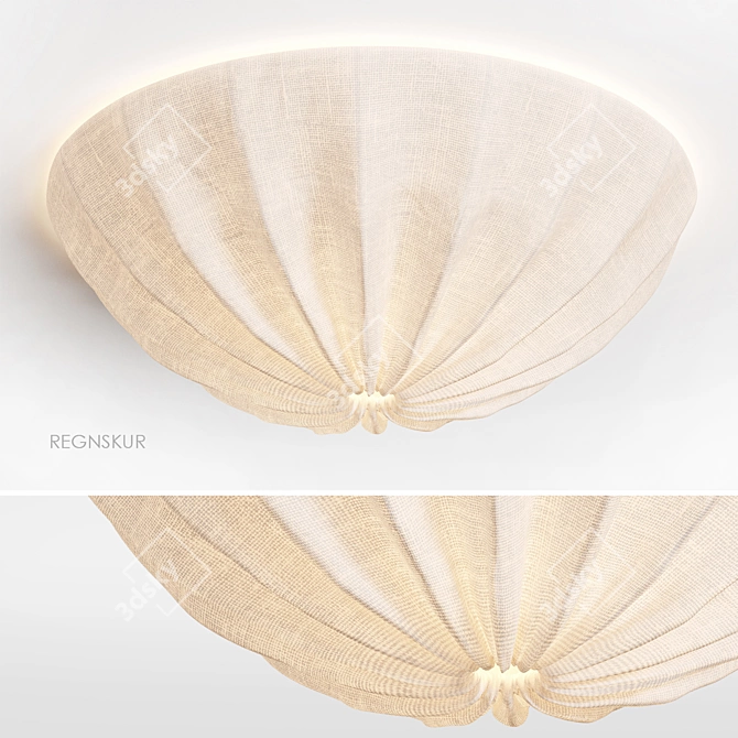 REGNSKUR Ceiling Lamp White 5367 Polygons 3D model image 1