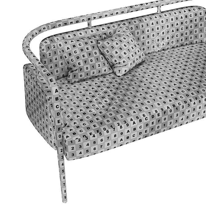 Cosmopolitan Vibes Double Sofa 3D model image 7