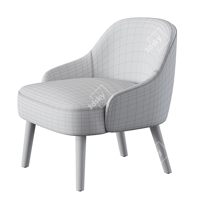 Parla Milla Armchair 3D Models 3D model image 5