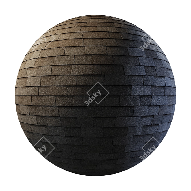 Flexible Bitumen Shingle Kit 3D model image 6