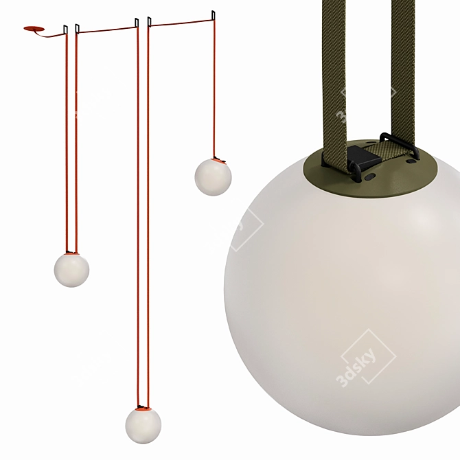 Vibia Plusminus Standing Light Fixture 3D model image 1