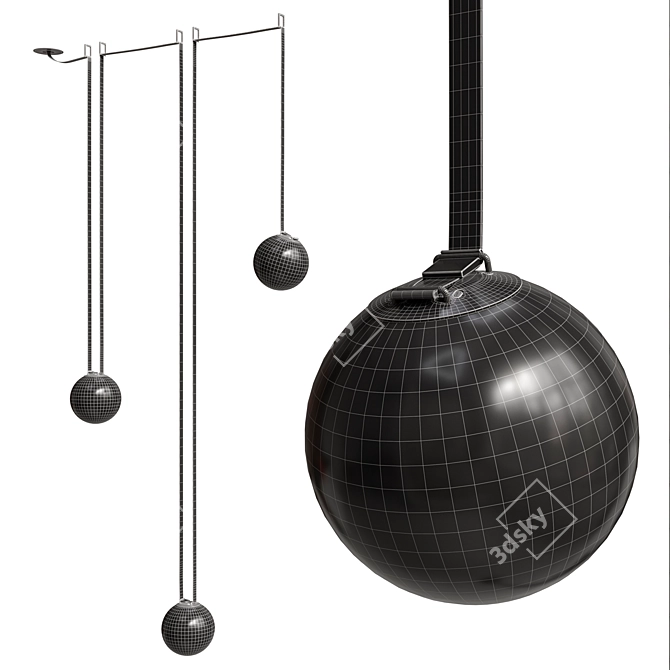 Vibia Plusminus Standing Light Fixture 3D model image 4