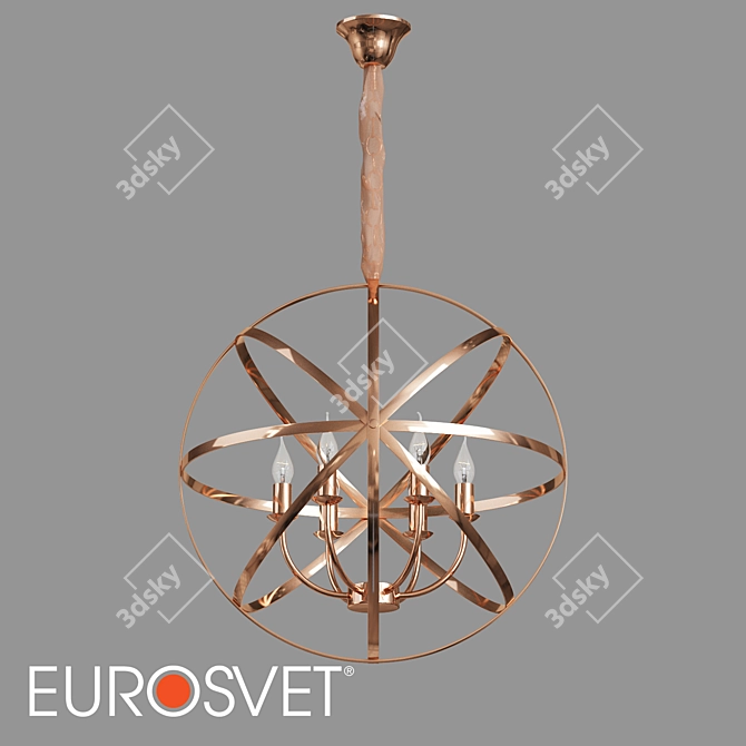 Santi Pendant Chandelier Eurosvet 60139/6 3D model image 1