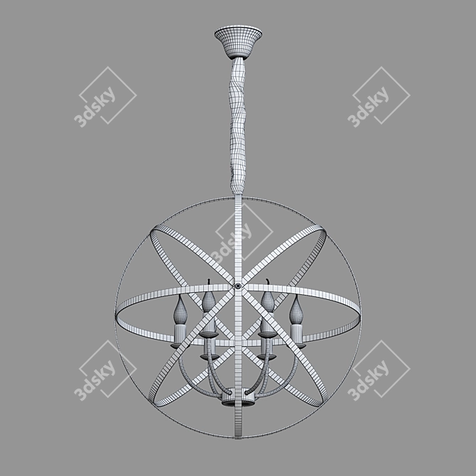 Santi Pendant Chandelier Eurosvet 60139/6 3D model image 3