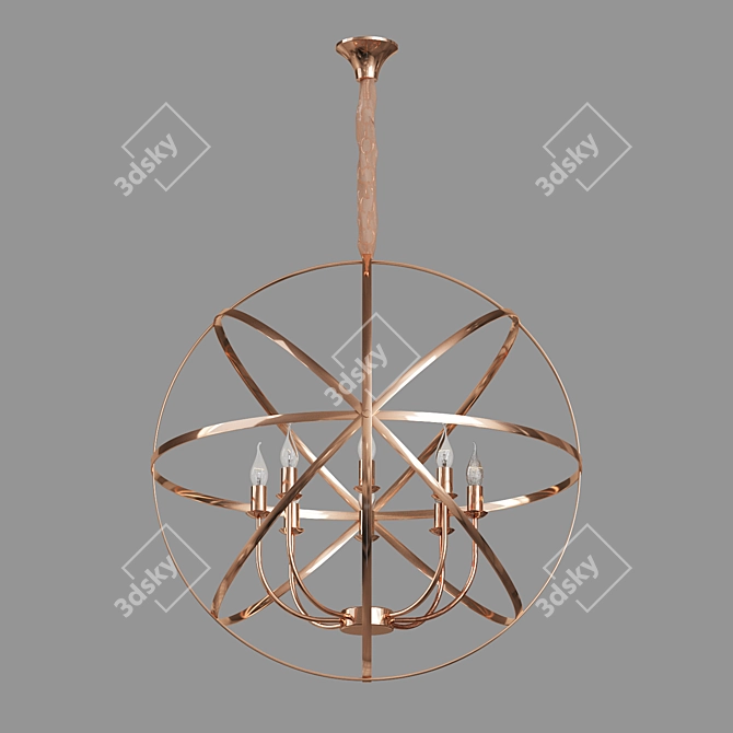 Eurosvet Santi Hanging Chandelier 3D model image 2