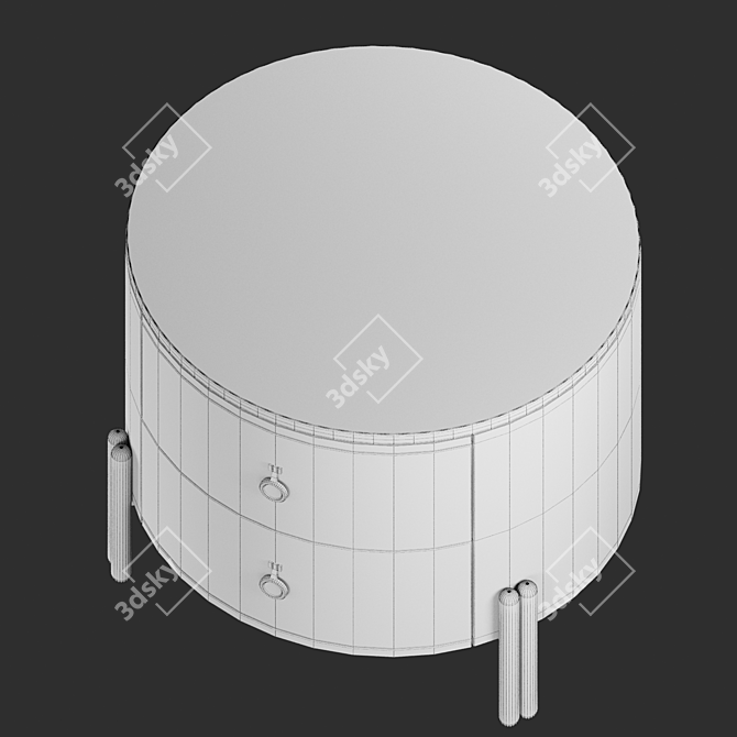 Modnodesign Bedside Table, Art1173 3D model image 3
