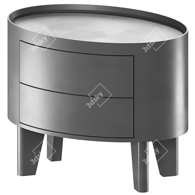 Modnodesign Bedside Table in Various Colors 3D model image 1