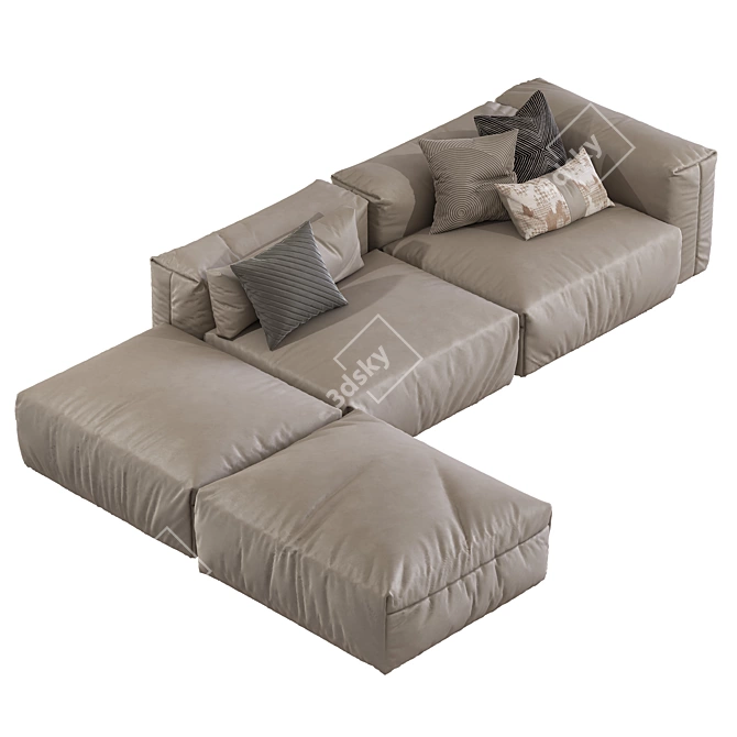 Modular Sofa 25 SetTransform Living 3D model image 3