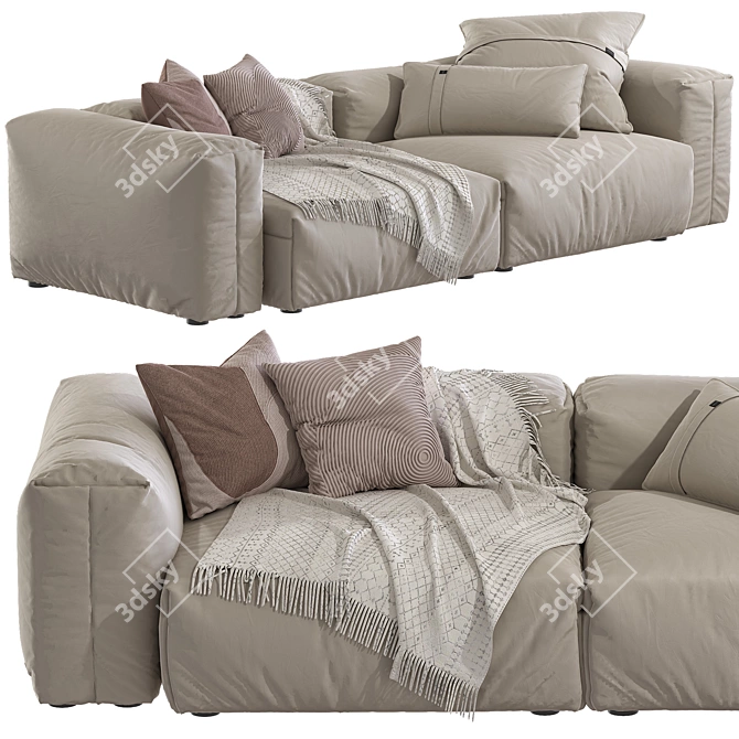 Modular Sofa 25 SetTransform Living 3D model image 5