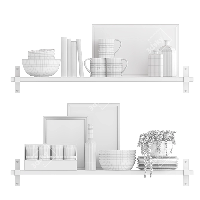 Kitchen Decor Set 3D model image 2