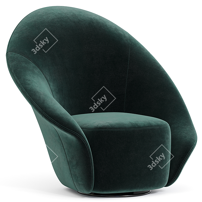 Modern Lilia Armchair in Corona 3D model image 1
