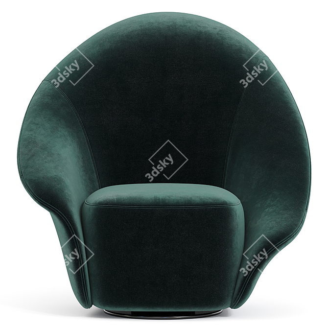 Modern Lilia Armchair in Corona 3D model image 2