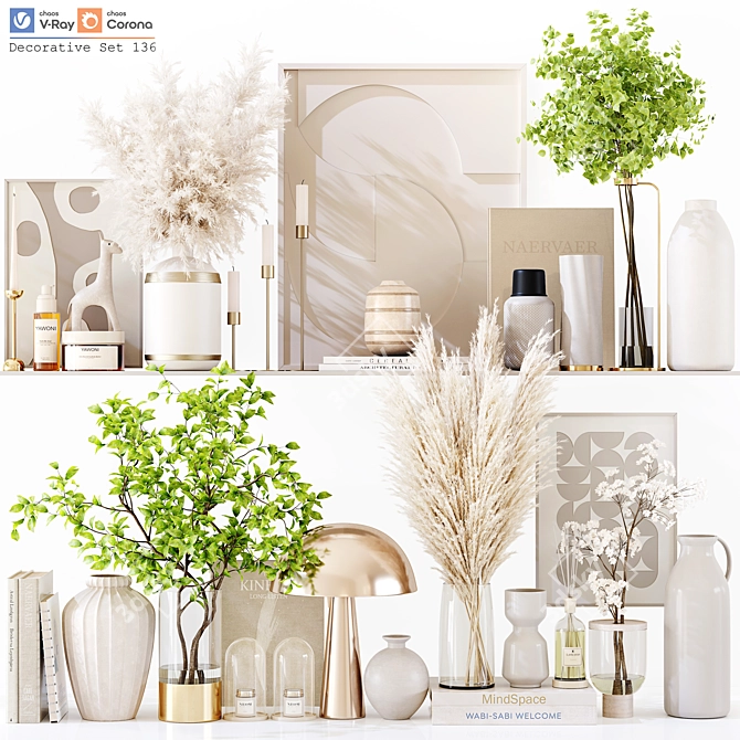 Luxury Decor Set: High Detail 3D model image 10