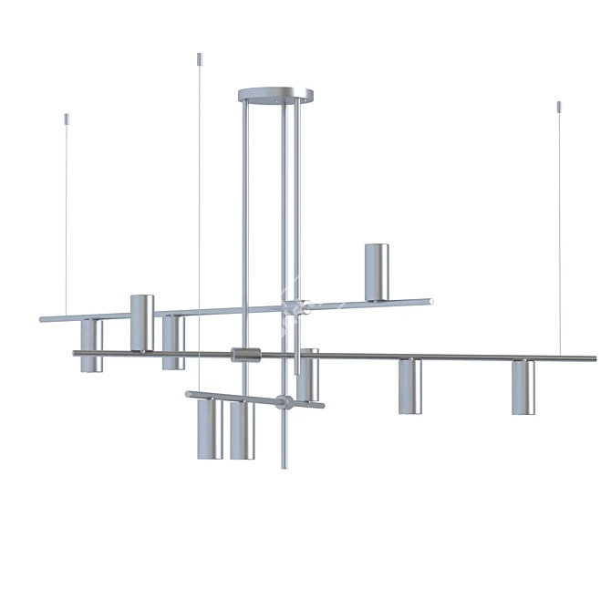 Pikartlights Brass Construction Pendant Light 3D model image 4