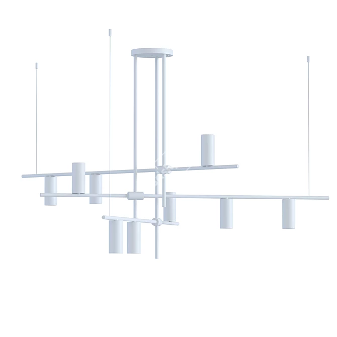 Pikartlights Brass Construction Pendant Light 3D model image 5