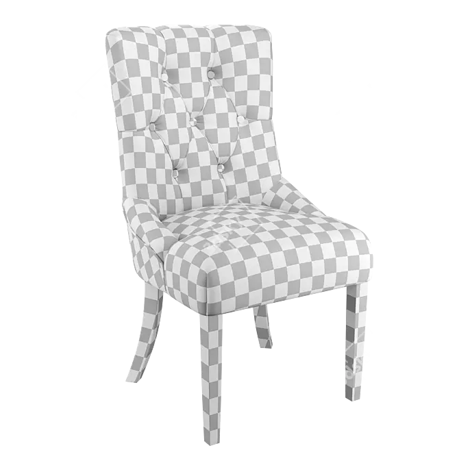 Elegant Classic Ashley Chair-Lounge 3D model image 5