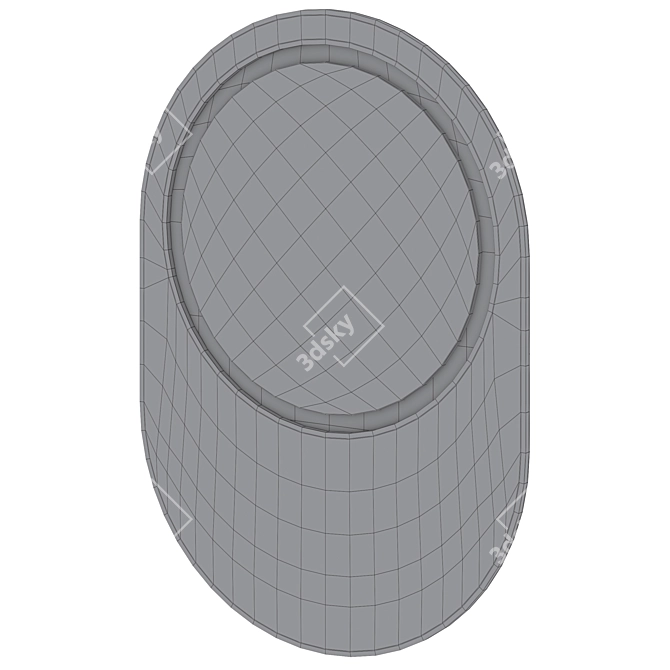 Artisan Targua Inlay Mirror 3D model image 6