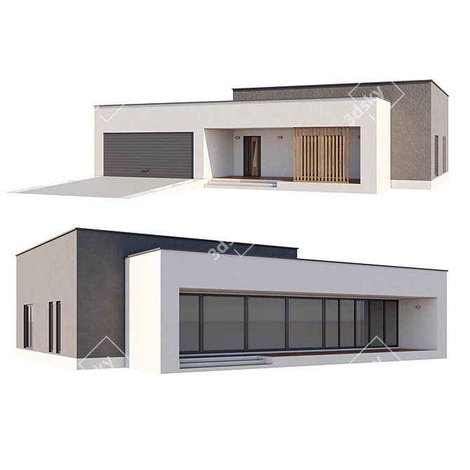 Modern Home: Millimeters 3D model image 1