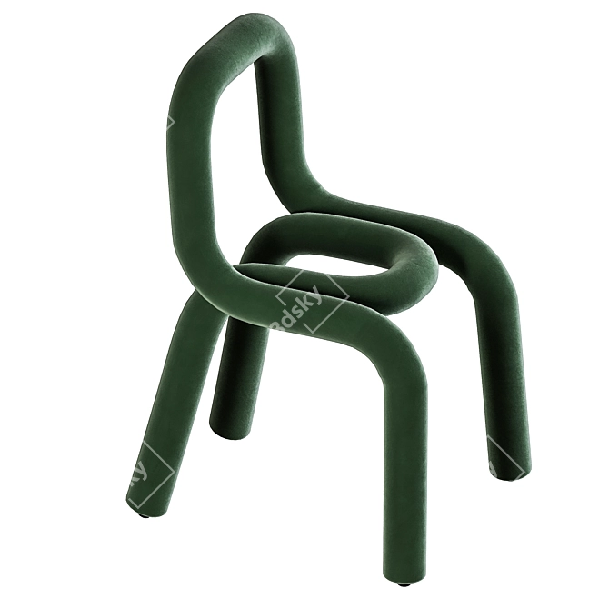 Modern Bold Moustache Accent Chair 3D model image 3