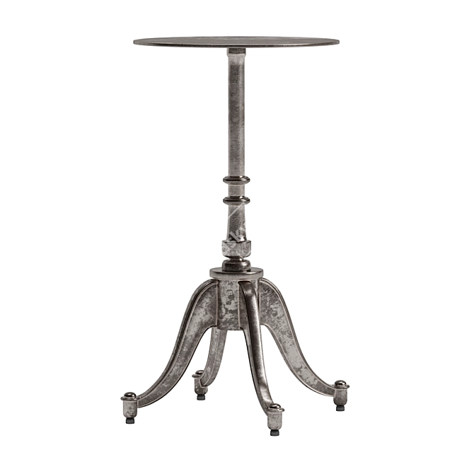 French Dining Base with 4 Legs 3D model image 2