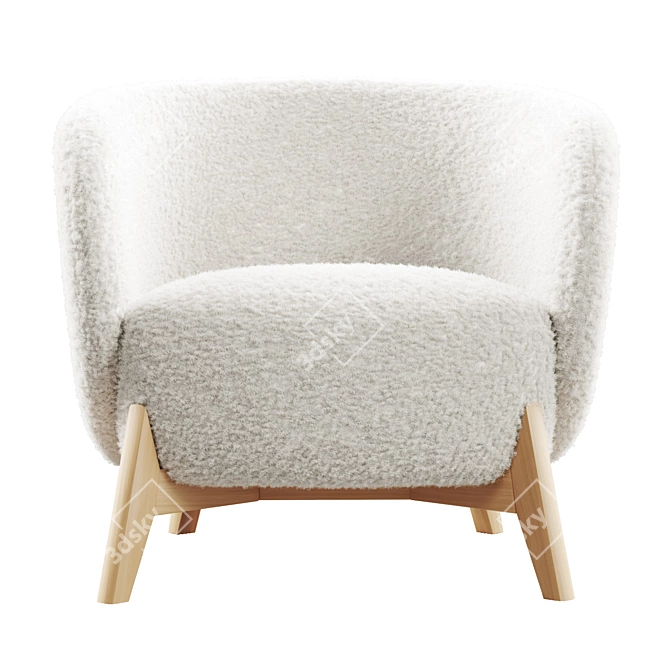 VrayFur White Cozy Textures 3D model image 2