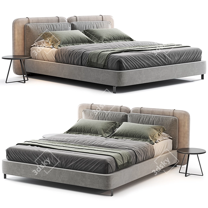 Minotti Tatlin Flat Bed 3D 3D model image 1