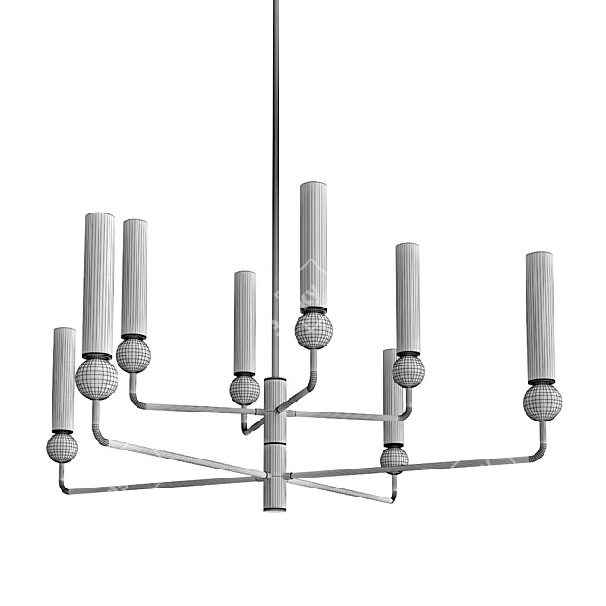 Elegant Pendant Light Fixture 3D model image 2