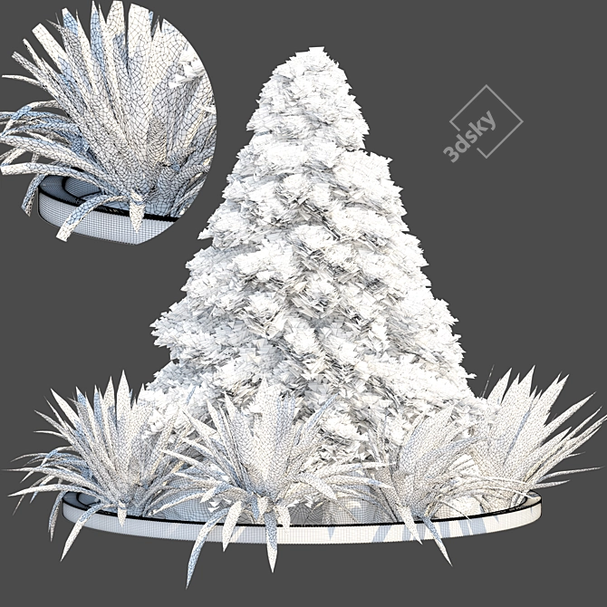 2015 Outdoor Plant 3D Model 3D model image 3