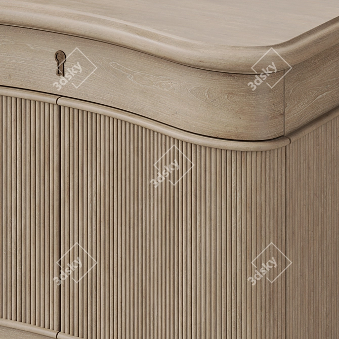Baker Augustus Nightstand | 953x527x762mm 3D model image 3