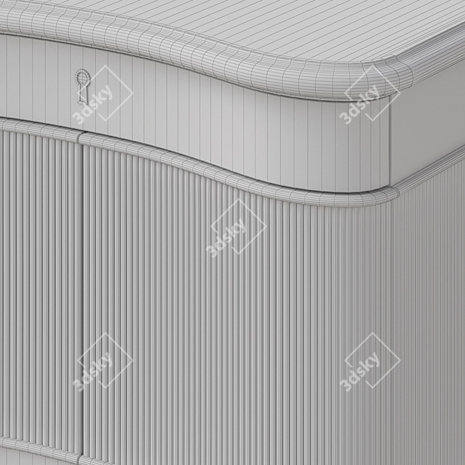 Baker Augustus Nightstand | 953x527x762mm 3D model image 4