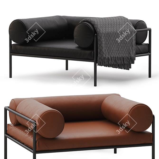 Living Divani Agra Armchair: 2 Colors 3D model image 1