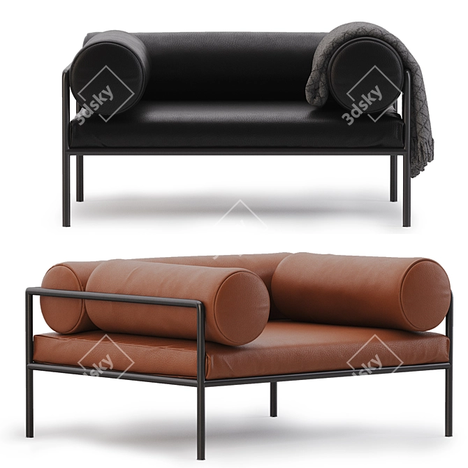Living Divani Agra Armchair: 2 Colors 3D model image 4
