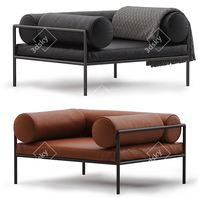 Living Divani Agra Armchair: 2 Colors 3D model image 9
