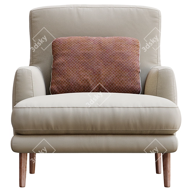 Elegant Paraiso Chair Design 3D model image 7