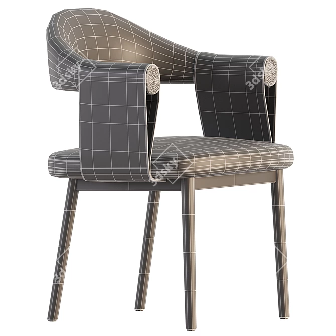 Trussardi Casa Dining Chair Set 3D model image 6
