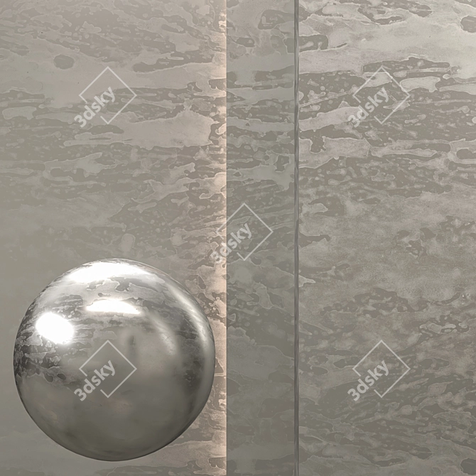 Seamless Metal Texture, High Resolution 3D model image 1