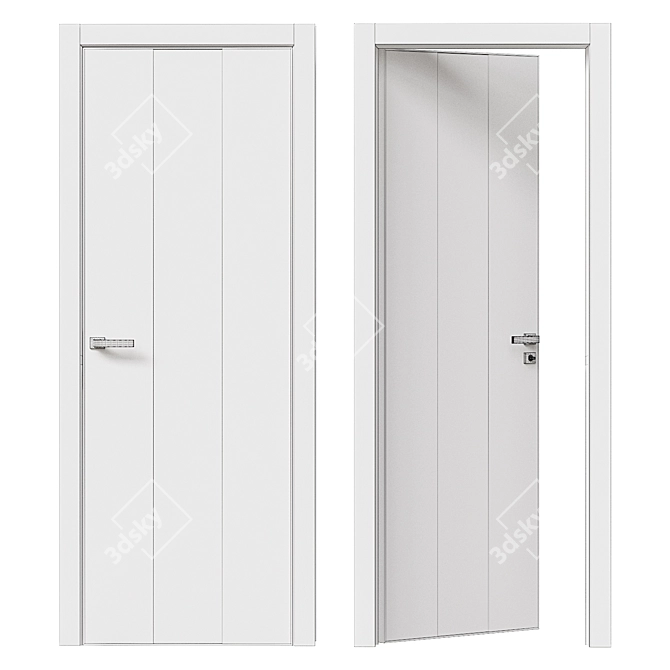 ProfilDoors SMK 25SMK Mirror Door 3D model image 2