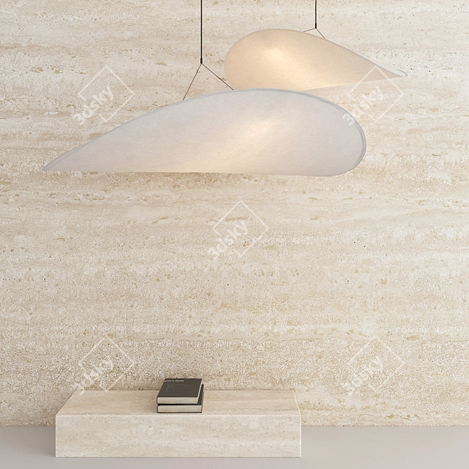 3D Decorative Wall Panel Set 3D model image 3
