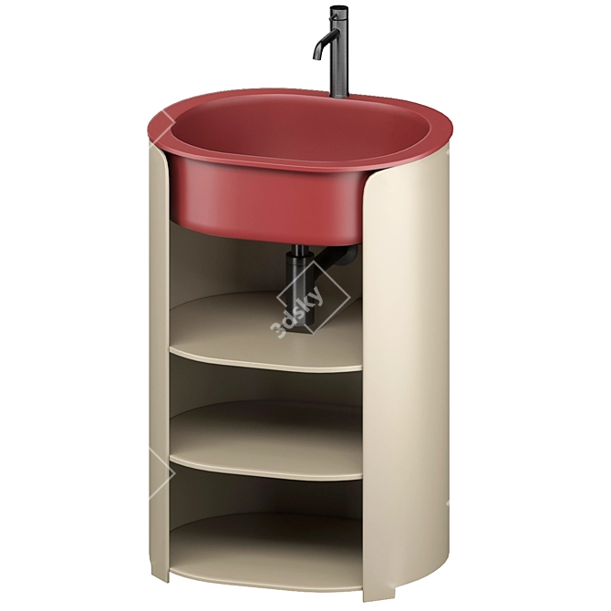 Sleek Tiberio Vanity by Cielo 3D model image 13