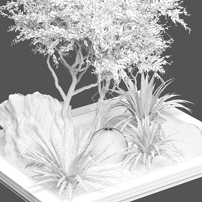 Outdoor Plant 168 3D Model 3D model image 4