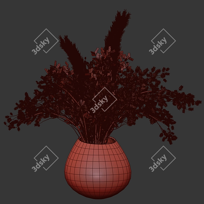 Botanical Essence Planter 3D model image 3